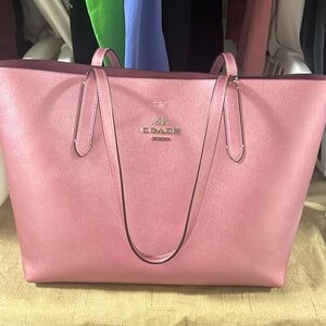 Coach purse tote bag pink